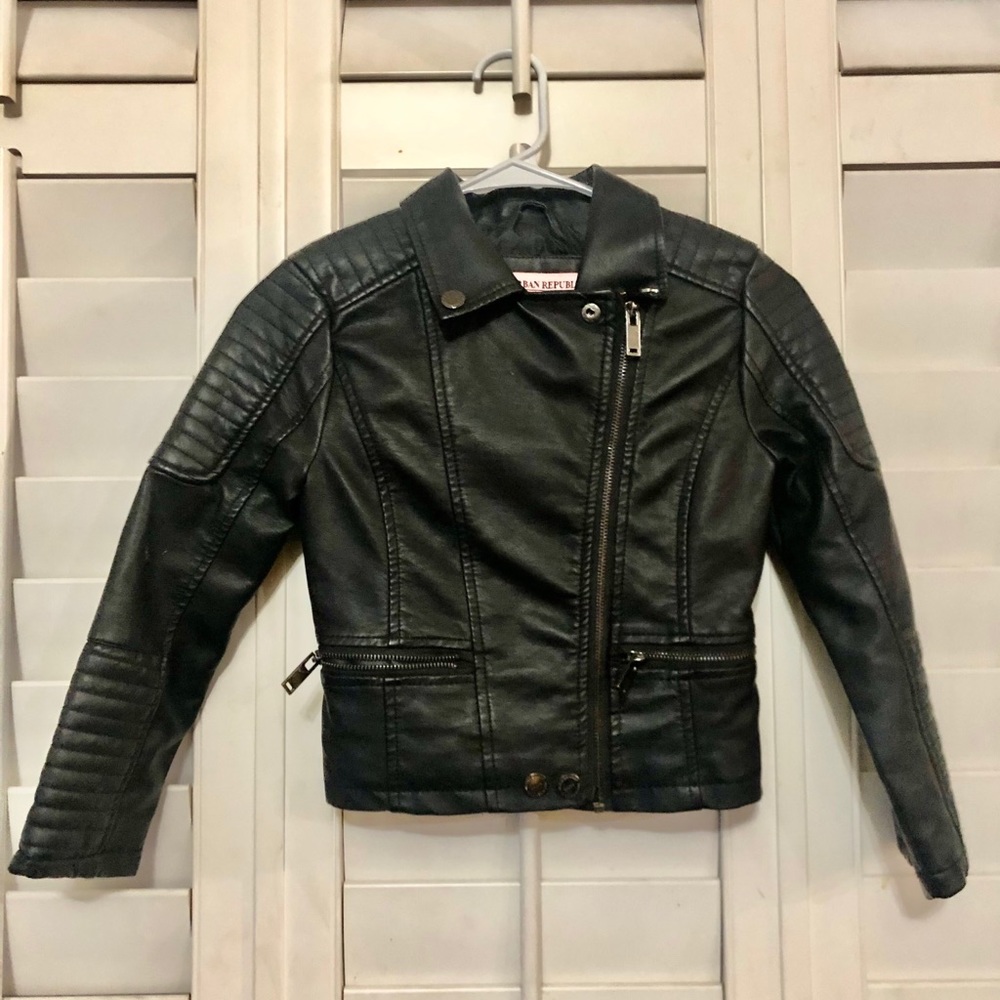 Faux leather Jacket girls